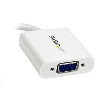 StarTech.com Mini DisplayPort to VGA Adapter - White - 1080p - Thunderbolt to VGA Monitor Adapter - Mini DP to VGA Converter (MDP2VGAW) - video transformer - hvid