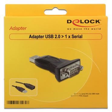 Delock USB2.0 to Serial Adapter - seriell adapter - USB