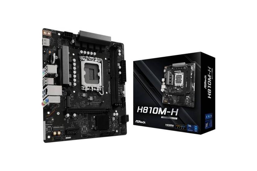 ASRock Bundkort - Intel H810 - LGA 1851 (Socket V1) - micro ATX - DDR5-SDRAM