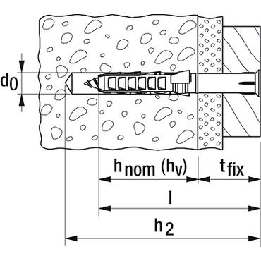 Fischer 503230 skrueanker og vægudtag 100 stk 60 mm