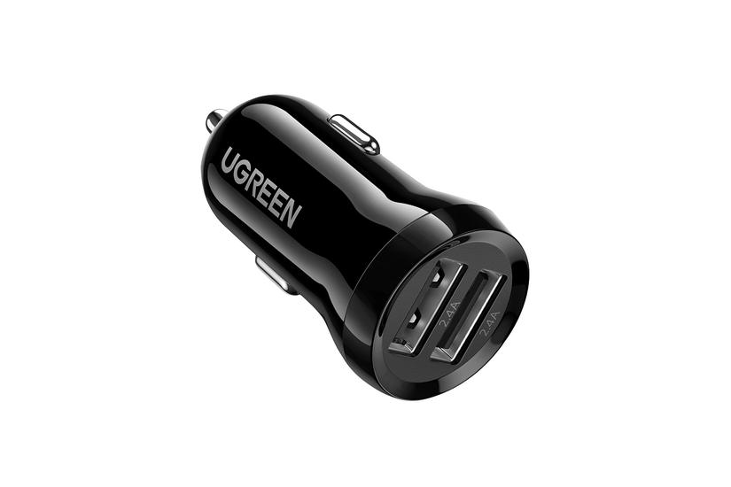 Ugreen 50875 oplader til mobil enhed MP4, Mobil computer Sort Cigartænder Automatisk