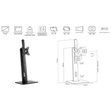 Ergonomic Monitor Desk Stand