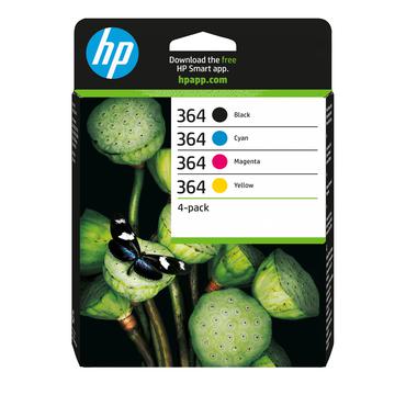 HP 364 - 4-pack - svart, gul, cyan, magenta - original - bl&auml;ckpatron