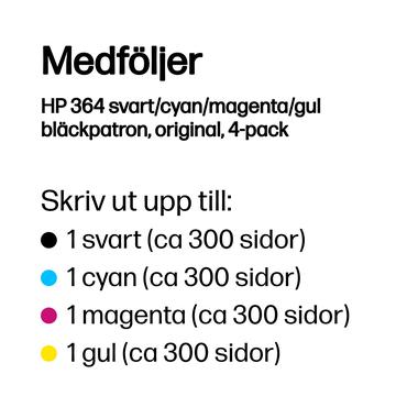 HP 364 - 4-pack - svart, gul, cyan, magenta - original - bl&auml;ckpatron