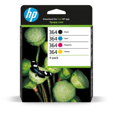HP 364 - 4-pack - svart, gul, cyan, magenta - original - bl&auml;ckpatron