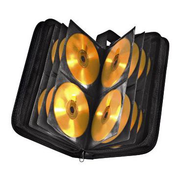 Hama 00011617 optisk disk etui 104 diske Sort