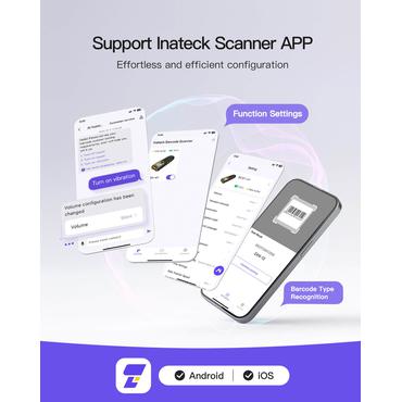 Inateck BCST-47_BLACK scanner Pen scanner Flerfarvet