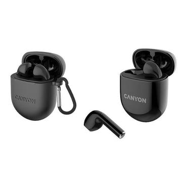 Canyon Bluetooth Headset TWS-6 Gaming Mode/BT 5.3 svart detaljhandel