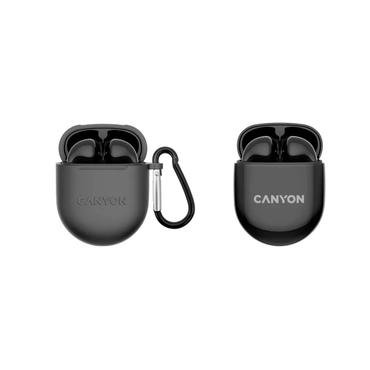 Canyon Bluetooth Headset TWS-6 Gaming Mode/BT 5.3 svart detaljhandel
