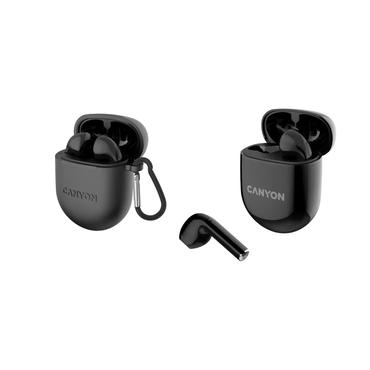 Canyon Bluetooth Headset TWS-6 Gaming Mode/BT 5.3 svart detaljhandel