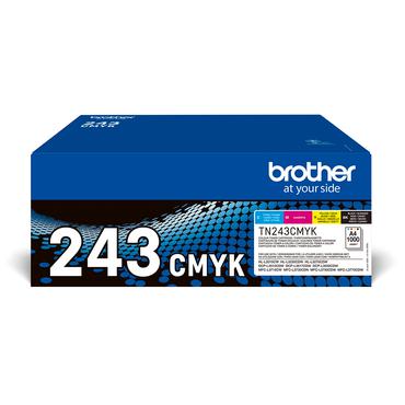 Brother TN243CMYK Value Pack - 4 pakker - sort, gul, cyan, magenta - original - tonerpatron