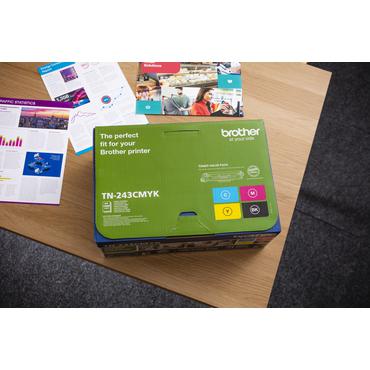 Brother TN243CMYK Value Pack - 4 pakker - sort, gul, cyan, magenta - original - tonerpatron