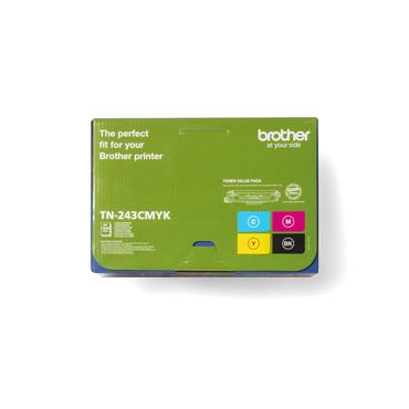 Brother TN243CMYK Value Pack - 4 pakker - sort, gul, cyan, magenta - original - tonerpatron