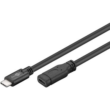 goobay - USB typ C-f&ouml;rl&auml;ngningskabel - 24 pin USB-C till 24 pin USB-C - 1 m
