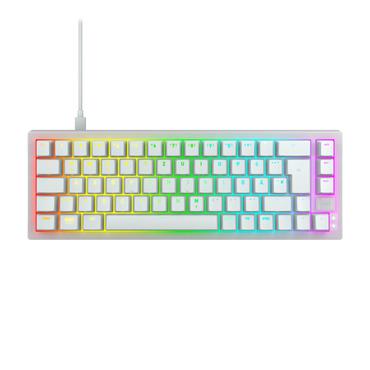 CHERRY XTRFY K5V2 - tangentbord - 65% compact - QWERTZ - tysk - vit Inmatningsenhet