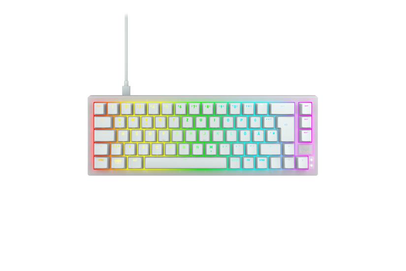 CHERRY XTRFY K5V2 - tangentbord - 65% compact - QWERTZ - tysk - vit Inmatningsenhet