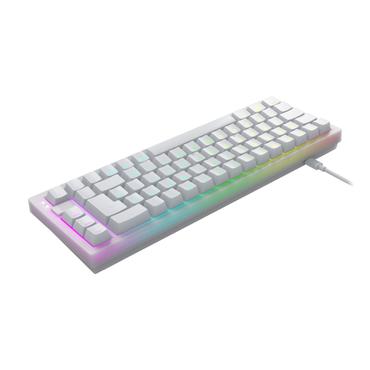 CHERRY XTRFY K5V2 - tangentbord - 65% compact - QWERTZ - tysk - vit Inmatningsenhet