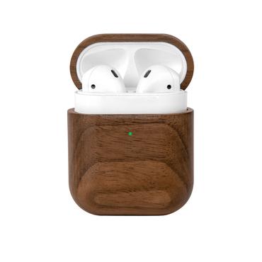 WOODCESSORIES AirCase Schutzhülle für Apple AirPods 1. und 2. Generation braun (ECO505)