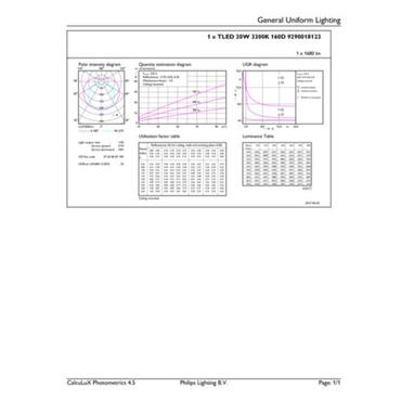 Philips MAS LEDtube 1500mm energy-saving lamp Hvid 3300 K 20 W G13