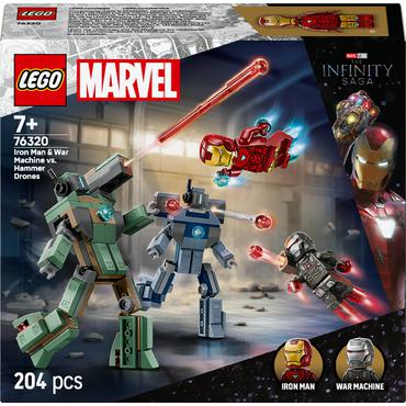 LEGO Marvel 76320 Iron Man i War Machine kontra drony Hammera