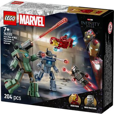 LEGO Marvel 76320 Iron Man i War Machine kontra drony Hammera