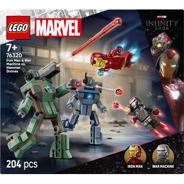 LEGO Marvel 76320 Iron Man i War Machine kontra drony Hammera