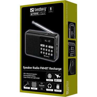 Speaker Radio FM+BT Recharge