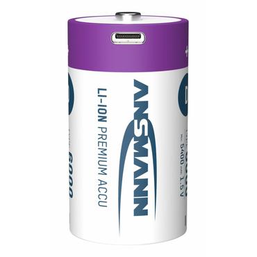 Ansmann 1314-0005 husholdningsbatteri Genopladeligt batteri D Lithium-Ion (Li-Ion)