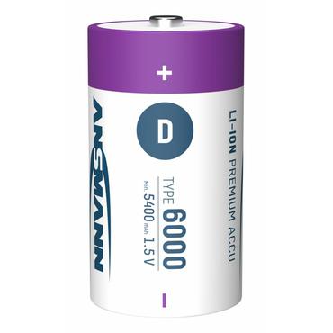 Ansmann 1314-0005 husholdningsbatteri Genopladeligt batteri D Lithium-Ion (Li-Ion)