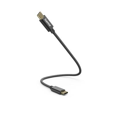 Hama 00201604 USB-kabel USB 2.0 0,2 m USB C Sort