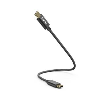 Hama 00201604 USB-kabel USB 2.0 0,2 m USB C Sort