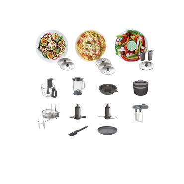 Kenwood FDM72.990SS foodprocessor 3 L Rustfrit st&aring;l Indbyggede v&aelig;gte