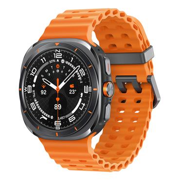 Samsung Galaxy Watch Ultra - titanium - smart ur med marinebånd - orange - 32 GB - titangrå