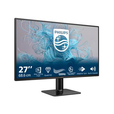 Philips 2000 series 27E2N2500/00 computerskærm 68,6 cm (27") 2560 x 1440 pixel Quad HD LCD Sort