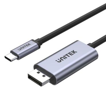 Unitek V1409A - videoadapterkabel - 24 pin USB-C til DisplayPort - 2 m
