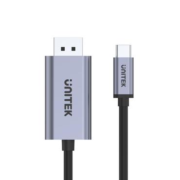 Unitek V1409A - videoadapterkabel - 24 pin USB-C til DisplayPort - 2 m