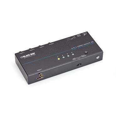 Black Box 4K HDMI Switch 2 x 1 - videoswitch - 2 porte - TAA-kompatibel
