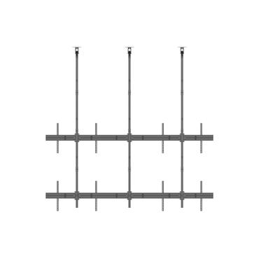 Multibrackets M Pro MBC2X2UGC monteringssats - f&ouml;r 4 LCD/plasmapaneler - 3 m l&aring;ng - svart