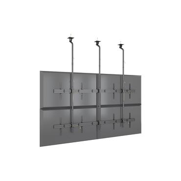 Multibrackets M Pro MBC2X2UGC monteringssats - f&ouml;r 4 LCD/plasmapaneler - 3 m l&aring;ng - svart
