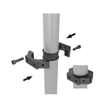 Multibrackets M Pro MBC2X2UGC monteringssats - f&ouml;r 4 LCD/plasmapaneler - 3 m l&aring;ng - svart