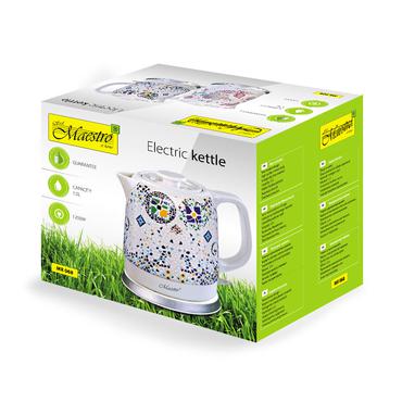 Feel Maestro MR068 blue elkedel 1,5 L 1200 W Bl&aring;, Hvid