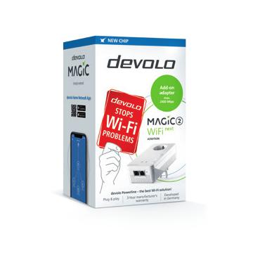 Devolo Magic 2 Wifi next Single 1200 Mbit/s Ethernet LAN Wi-Fi Hvid 1 stk