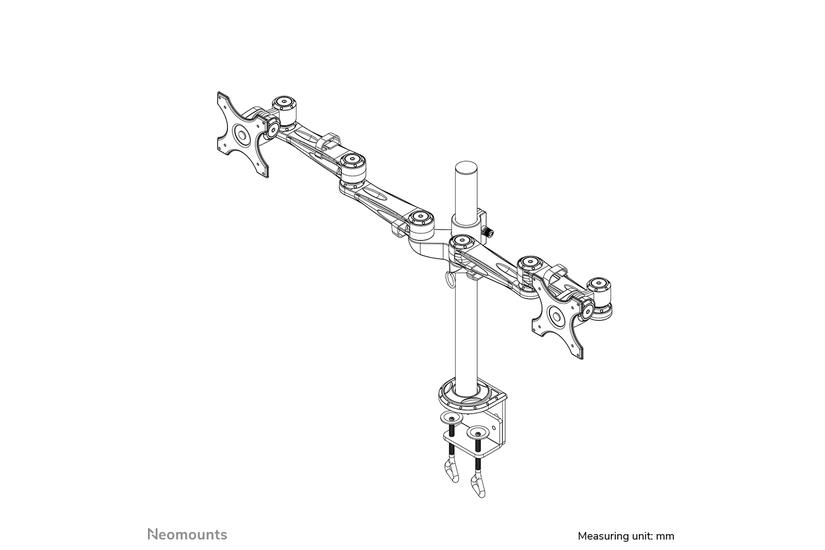 Neomounts FPMA-D935D monteringssats - fullst&auml;ndig r&ouml;relse - f&ouml;r 2 LCD-bildsk&auml;rmar - silver