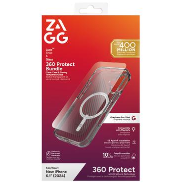 Zagg Luxe + Glass 360 - baksidesskydd f&ouml;r mobiltelefon