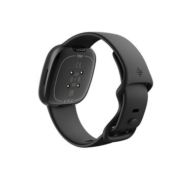 Fitbit Versa 4 - grafit - smart ur med bånd - sort