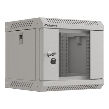 Lanberg WF11 Series - rack - 300 x 300, med glasdør, flad pakke - 4U