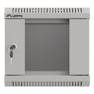 Lanberg WF11 Series - rack - 300 x 300, med glasdør, flad pakke - 4U