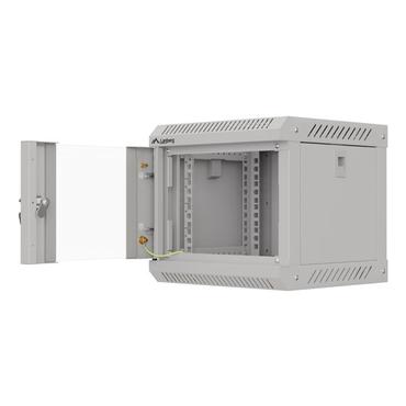 Lanberg WF11 Series - rack - 300 x 300, med glasdør, flad pakke - 4U