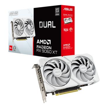 ASUS Dual -RX9060XT-16G-WHITE AMD Radeon RX 9060 XT 16 GB GDDR6