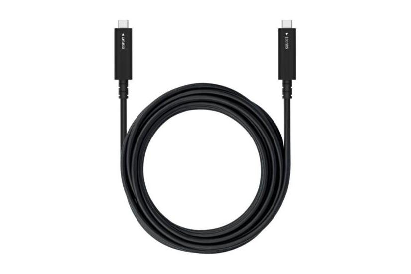 Sharp 100016091 USB-kabel USB 2.0 5 m USB C Sort